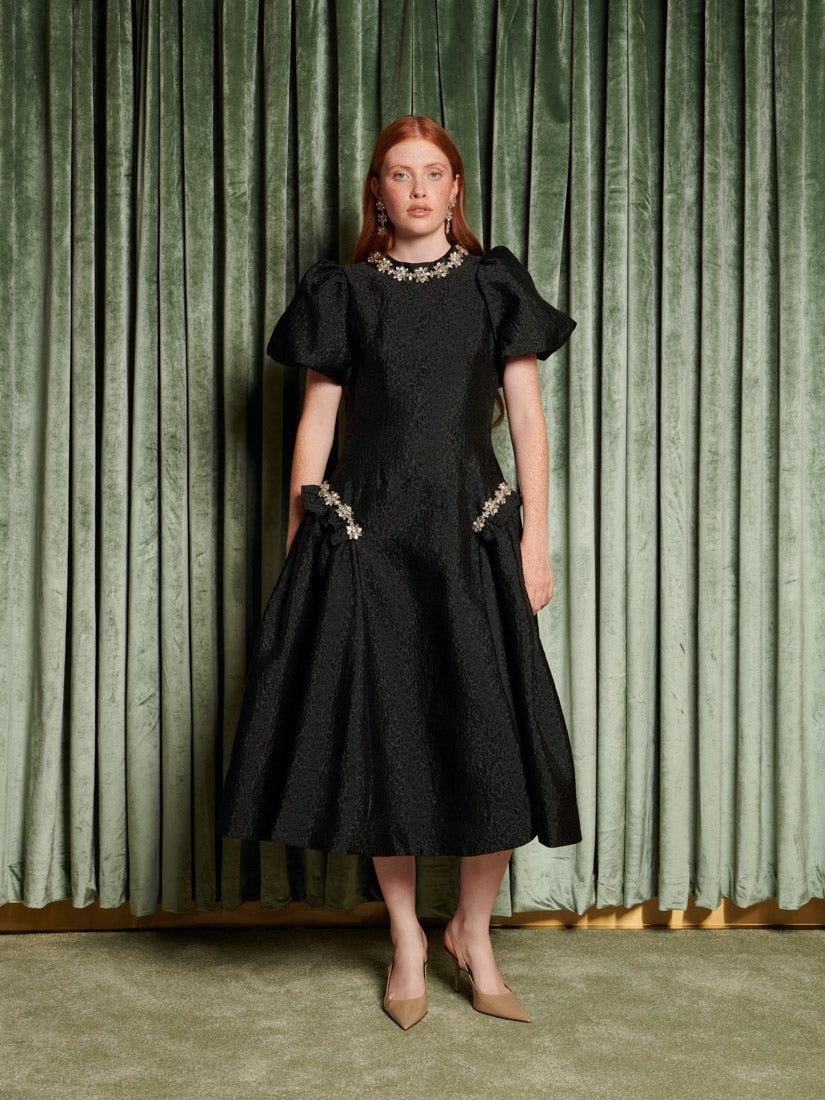 Viola Jacquard Midi Dress 2 Viola Jacquard Midi Dress - Image 2