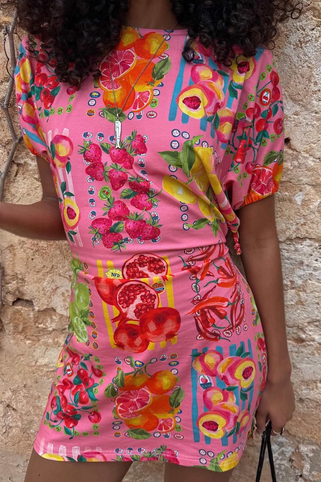 FRUIT STAMPS DRESS 3 FRUIT STAMPS DRESS - Image 3