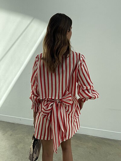 CANDY TIE BACK SHIRT